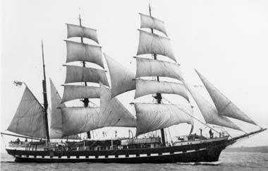 nave scuola belem in navigazione