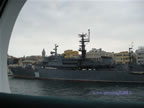 nave militare ormeggiata a Istanbul Turchia