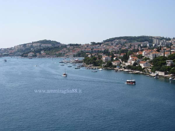 il porto di Dubrovnik in Croazia