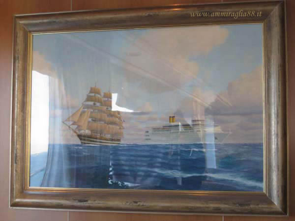 nave scuola Amerigo Vespucci e una delle prime navi della Compagnia Costa