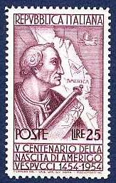 immagine amerigo vespucci francobollo