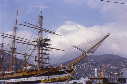 ponteggio nave Vespucci