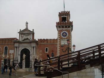 torre entrata arsenale militare marittimo di Venezia