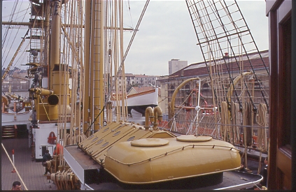 a bordo nave scuola Amerigo Vespucci