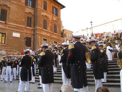 banda Marina Militare piazza di Spagna