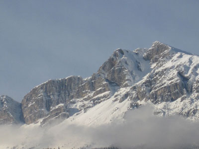 neve sulle montagne