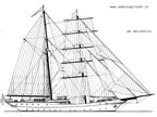 schema disegno nave Italia