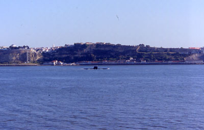 sommergibile porto di Lisbona