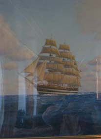 il vespucci in un quadro su costa victoria