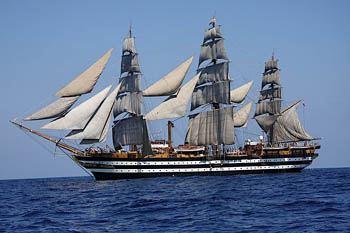 vele nave scuola Amerigo Vespucci